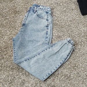 Shein acid washed 80s style mom jeans